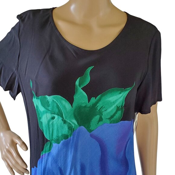 Vintage JEFFREY & DARA Hawaiian Tropical Shift Dress Women's 14 Floral Rayon USA - Picture 8 of 12